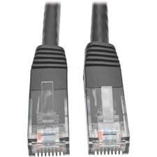 Tripp Lite Cat6 Gigabit Molded Patch Cable Rj45 M/m 550mhz 24 Awg Black 25' -