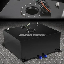 20 GALLON BLACK COATED ALUMINUM RACING/DRIFTING FUEL CELL GAS TANK+LEVEL SENDER