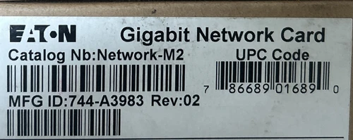 EATON Gigabit Internal Network-M2 Card - MFG-ID 744-A3983 Rev: 02