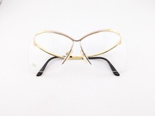 Logo Paris Eyeglasses, Frames Only, 356-12 000 Gold/Silver, 60-10-135, France