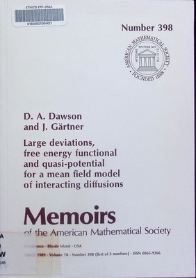 Large deviations, free energy functional and quasi-potential for a mean field mo