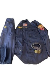 VTG Boy Scouts of America BSA Cub Scout Uniform Shirt W/ Patches, Pants Belt