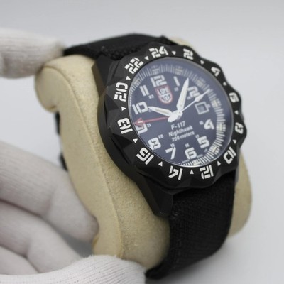 Luminox F-117 Nighthawk Pilot GMT Steel 44mm Black Dial Quartz Men