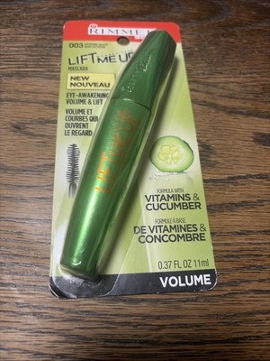 Rimmel Lift Me Up Mascara, #003 Extreme Black With Vitamins.  & Cucumber HTF New