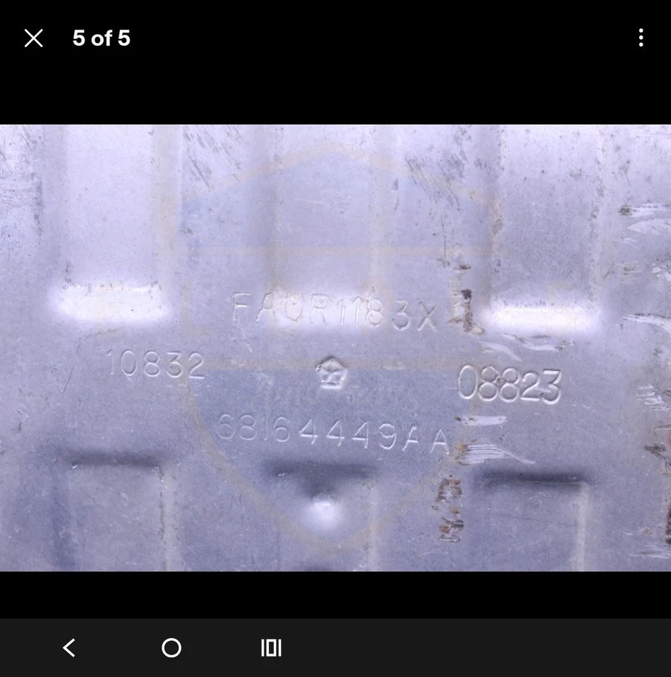 Tubo silenciador escape izquierdo conductor Dodge Challenger 15 16 17 18 19 20 21 22 23 OEM Foto 2 de 2