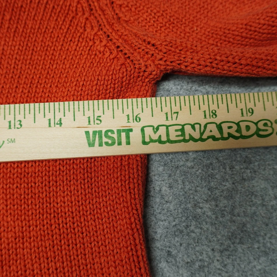 Suéter para mujer Talbots naranja pequeño botón delantero tejido cárdigan Foto 4 de 4