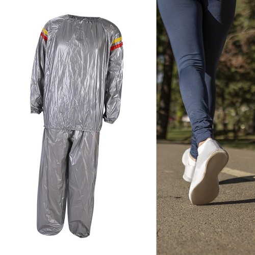 PVC Fitness Saunaanzug Abnehmen Trainingsanzug Damen Herren Ganzkörperhose - Imagen 4 de 13