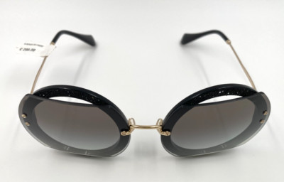 *NEW* MIU MIU MU06S 1AB-0A7 CORE COLLECTION SUNGLASSES - BLACK GREY GRADIENT