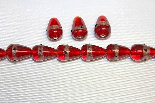 Hecho a mano - Lámpara de trabajo -20 X 10 Gota con trabajo de cobre - Paquete de 24 o 50 cuentas - Imagen 5 de 16