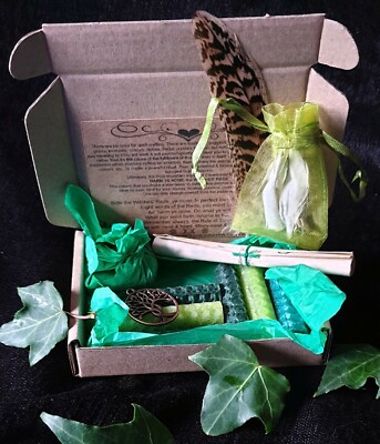 The Little Box of Magick Spell Kit Hexen Box Grün Gesundheit Heilung Salbei Kerzen
