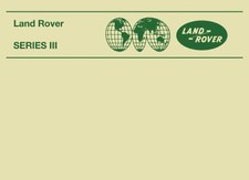 Land Rover Series III Hand Book