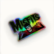 Super Cool 3" MISFITS Holo Sticker Decal Rock Roll Holographic