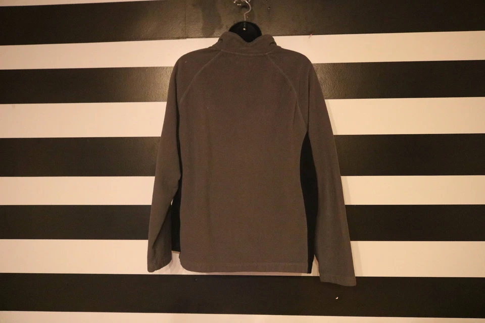 Merona Women’s Black / Gray Full Zip Fleece Jacket Size 1 - Image 2 of 4