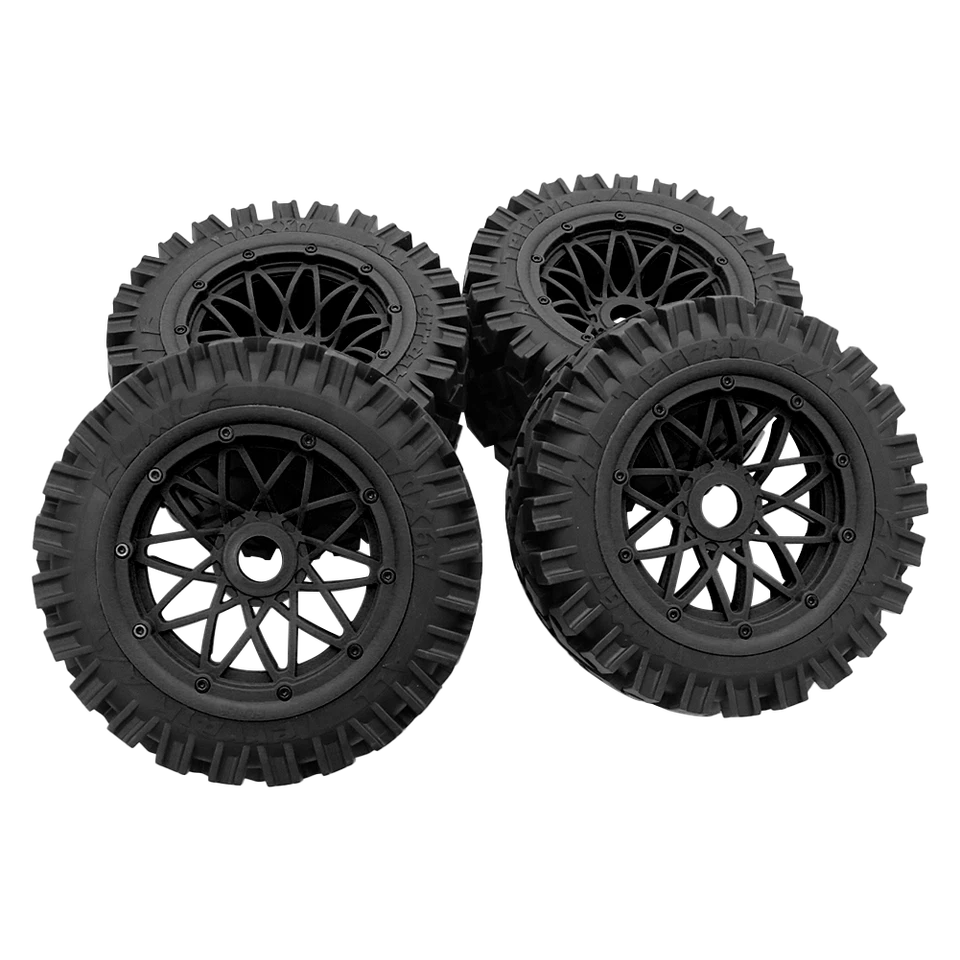 RC 1/5 Schwarz 24mm Vorder Hinterrad Allradreifen für HPI Rovan KM Baja 5B SS - Bild 3 von 4