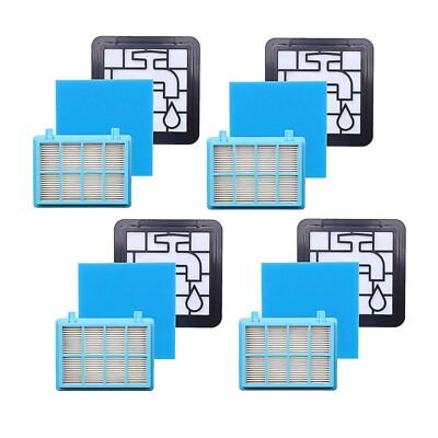 4x Hepa Filterset 3 tlg geeignet für Philips FC9353/01 FC9515/81 FC9516/81 Set
