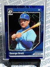 2024 Donruss Baseball  -George Brett - #3 - Optic Blue Velocity Color Match