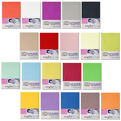 Boxspringbett Microfaser Jersey Spannbettlaken DREI Laken Boxspring Lakenpake
