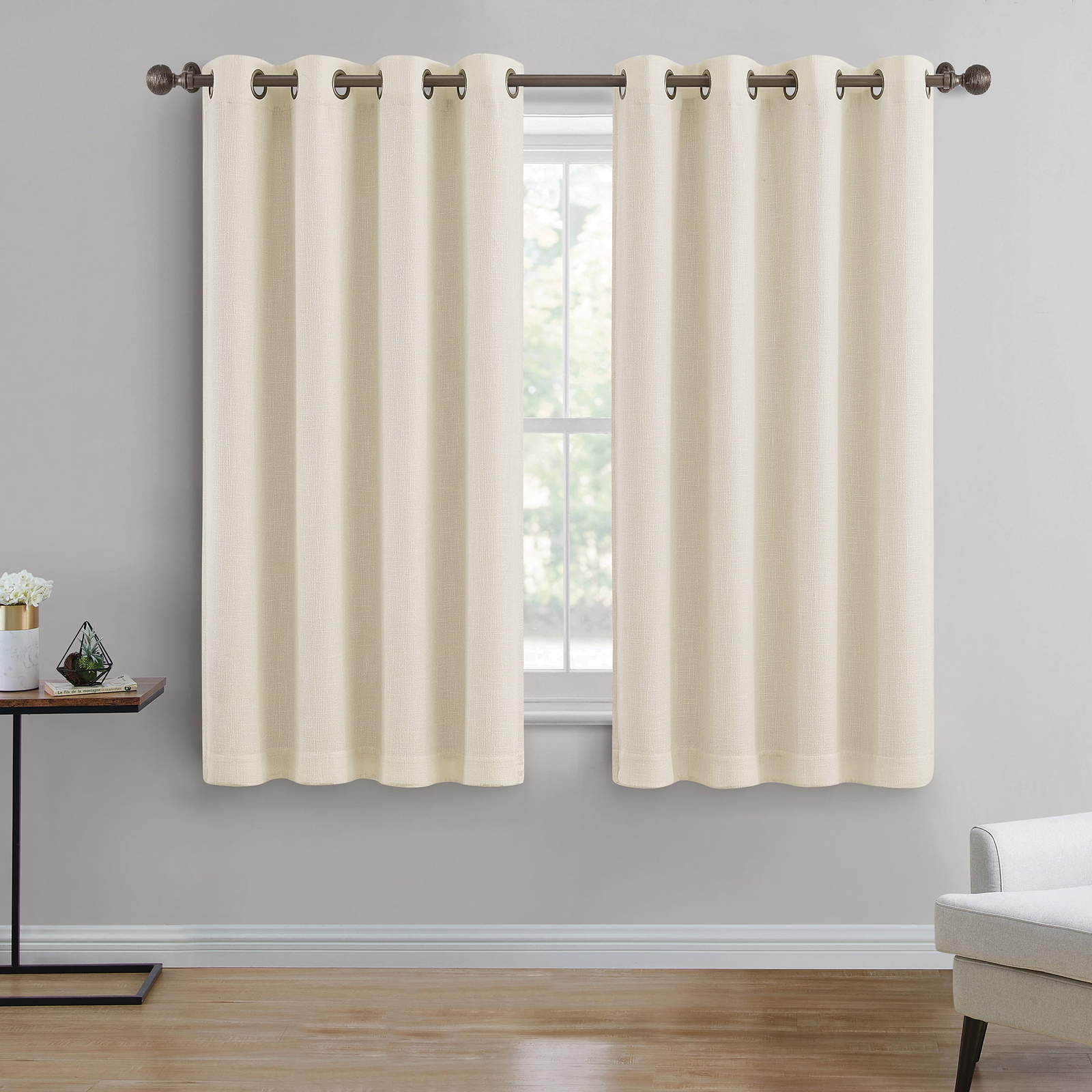 Better Homes & Gardens Woven Textured Grommet Blackout Curtain Panel/1-Piece