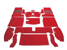 Austin Healey Sprite MkIII MkIV 1964-1971 Complete Replacement Red Carpet Set