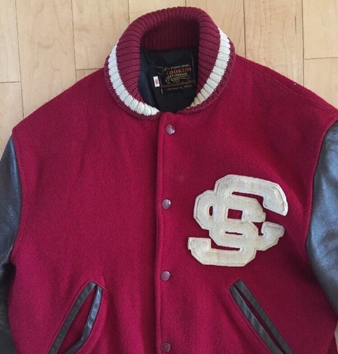 VTG SKOOKUM Letterman Jacket Wool 