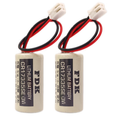 2x FDK CR17335SE 3V 1800mAh Epson Robot Controller RC series Battery R13B060003