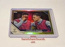 2021/22 Topps UEFA Champions League Soccer Yellow Fl Citizens Of England 010/250