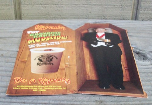 Vintage 1995 Grandpa Munster Al Lewis Kahlua Mudslide Store Bar Display Sign Ad - Picture 4 of 5