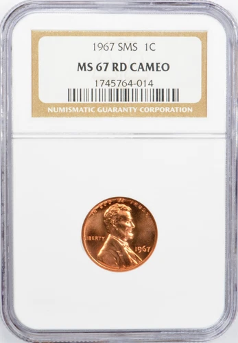 1967 Special Mint Set 1c - NGC MS67 RD CAMEO CAM - NGC Price Guide is $800.00!
