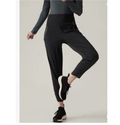 Athleta Womens Trekkie North Jogger Black Nylon Hiking Outdoor Pants Size 6