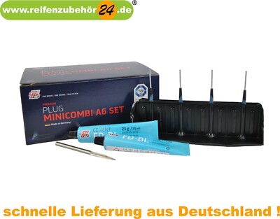 Minicombi A6 TipTop Set Bohrer Tube Reparaturköper mit Stift A6 5113041 20 Stück