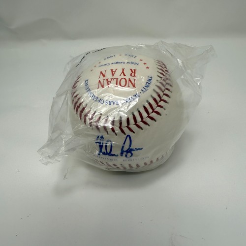 Nolan Ryan 1993 Baseball 27 Years of Excellence Chevron Fotoball + Stat Ball Lot - Bild 10 von 22