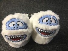New RUDOLPH Abominable Snowman Toddler SIZE 3 Slippers WHITE 3D youths faux fur