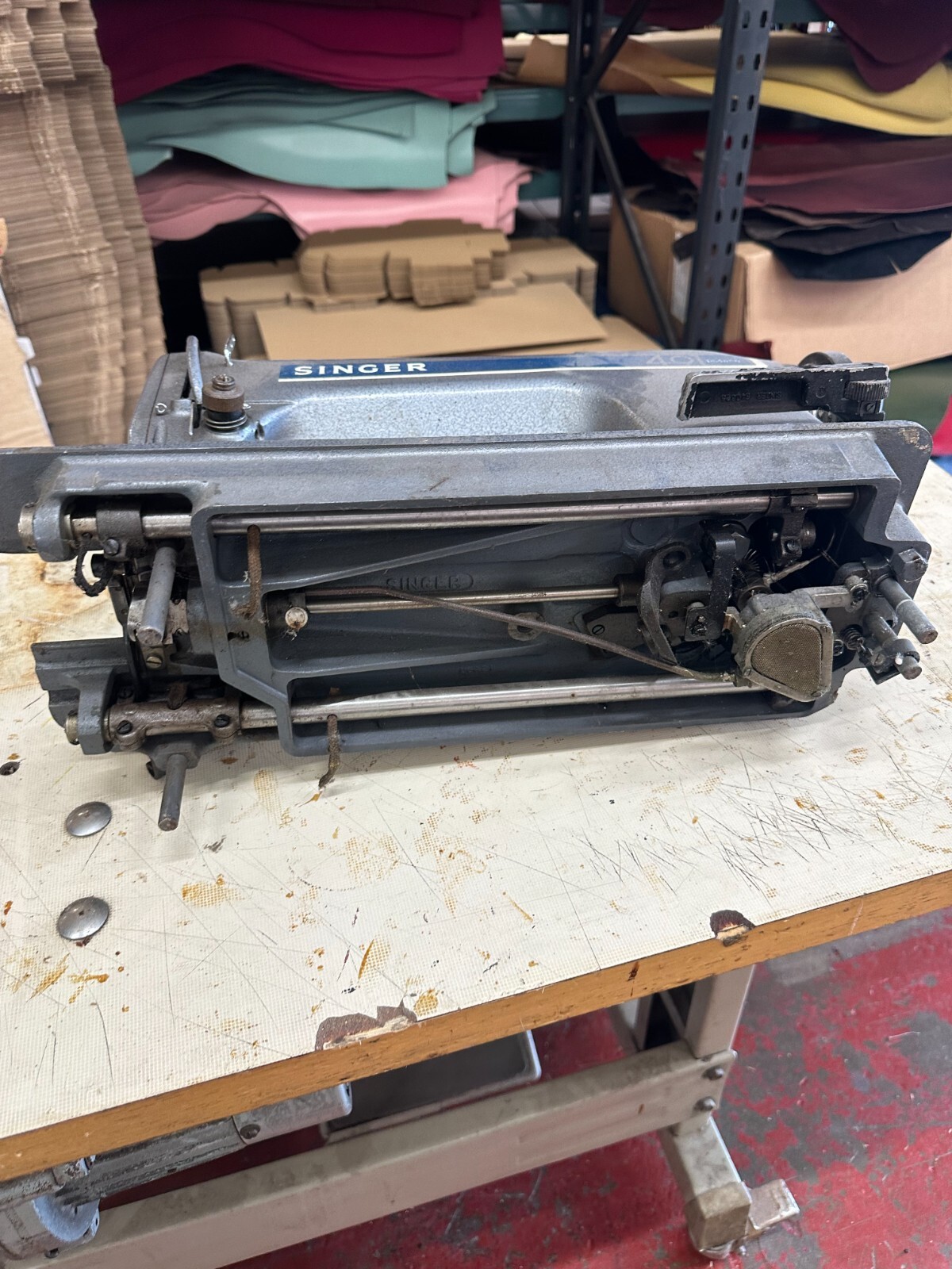 Industrial Sewing Machine SPARES OR REPAIR Singer Flat Bed Leather