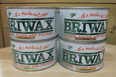 400g Briwax Original auf Toluol-Basis verschiedene Farben antikbraun mediumbraun