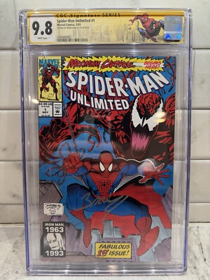 Spider-Man Unlimited 1 CGC 9.8 SS Signed Bagley 1st Shriek  Carnage Key 