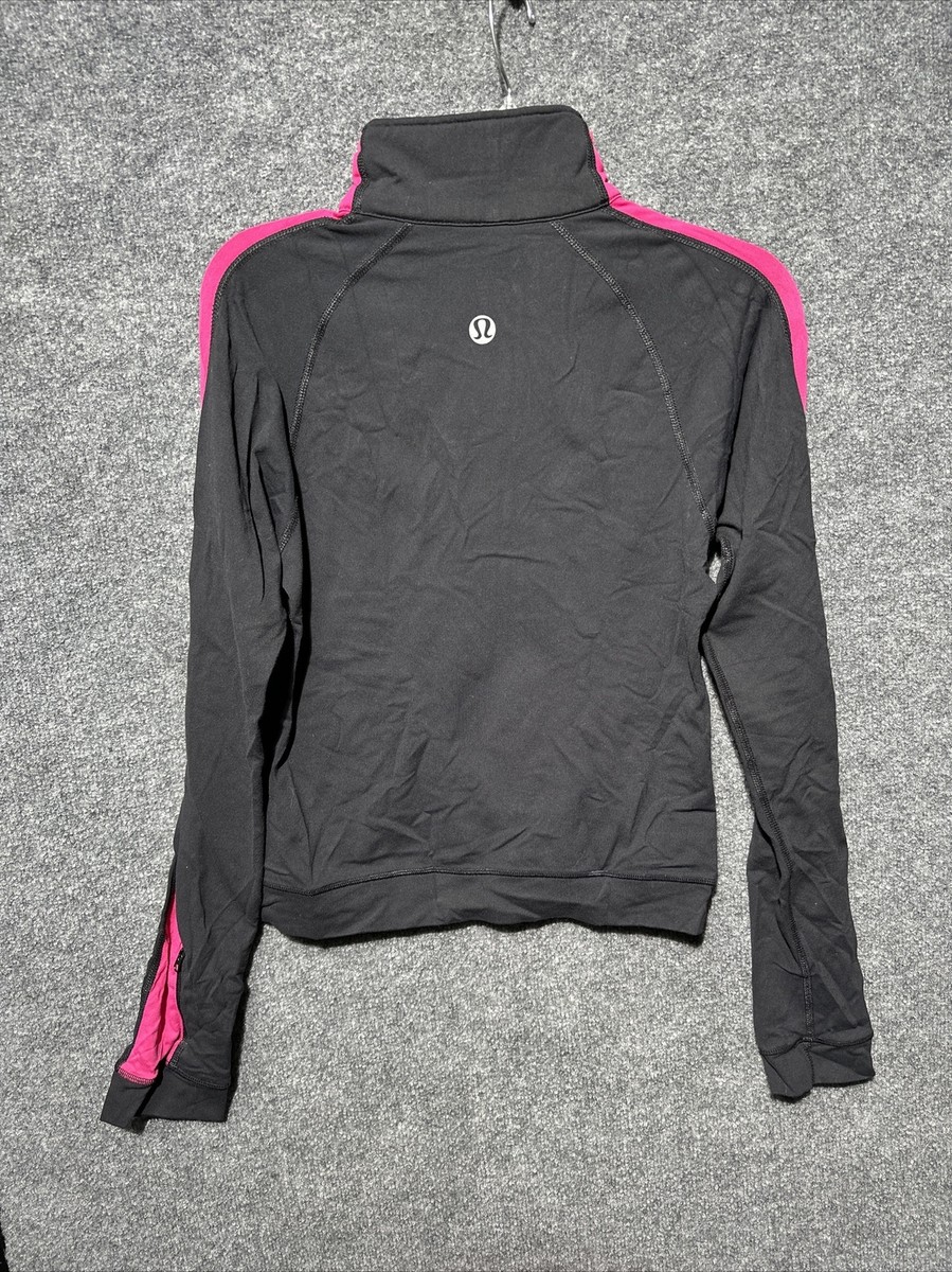 lululemonヨガジャケット Lululemon Athletica Women's Black Yogi Dance Ruffle Full Zip