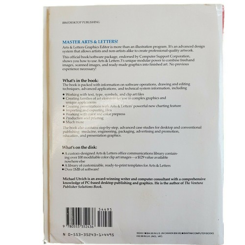 Vintage The Official Arts and Letters Handbook vr 3.0 3.1 Utvich 5.5" NEW OODate - Picture 2 of 6