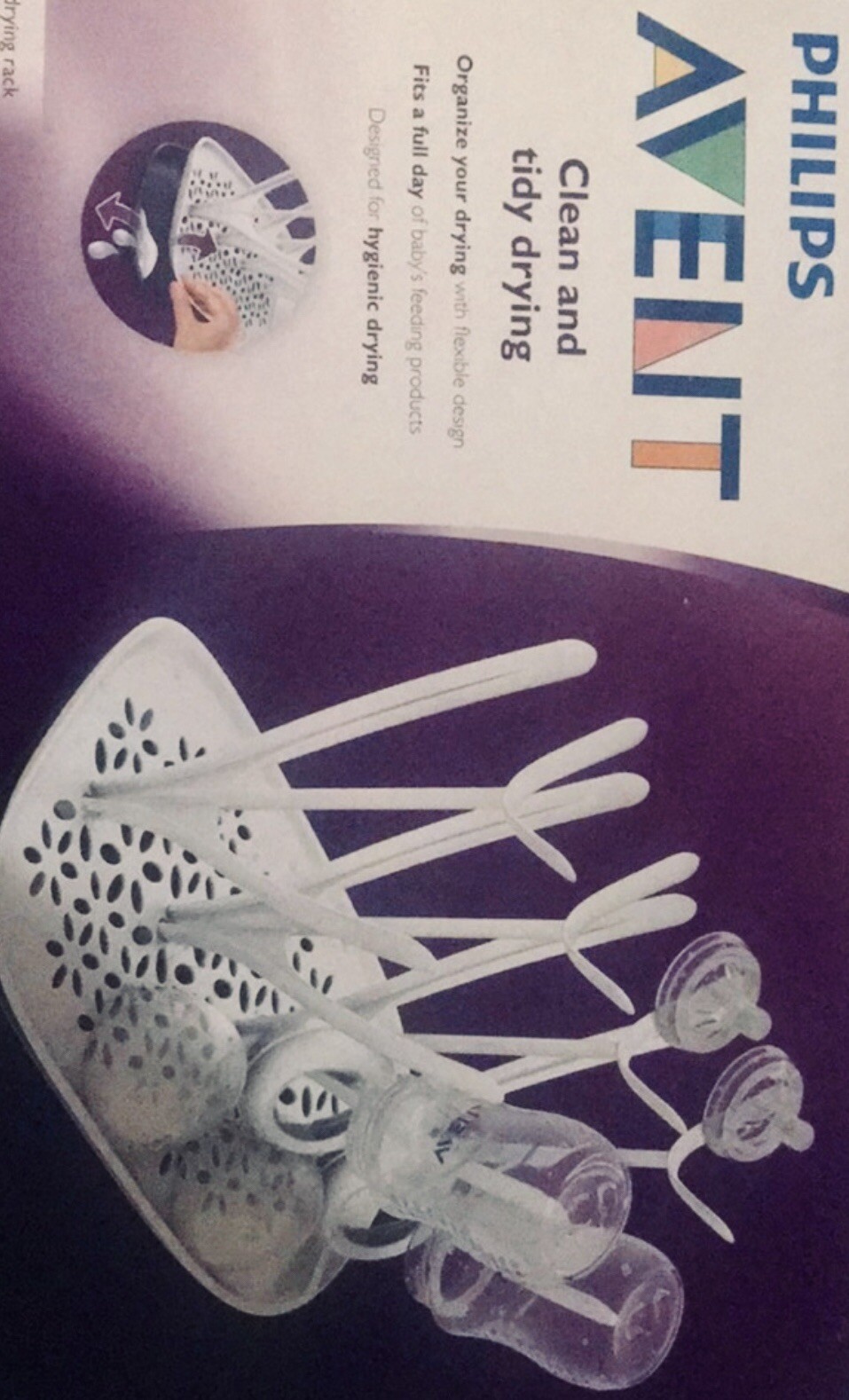 Avent  - Clean & Tidy Drying Rack - Fits 8 Bottles 
