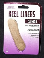 Athena Comfort Footcare Cushion Heel Liners Pair - Brown