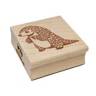 Cartoon Pangolin Endangered Species Standing Square Rubber Stamp for Stamping