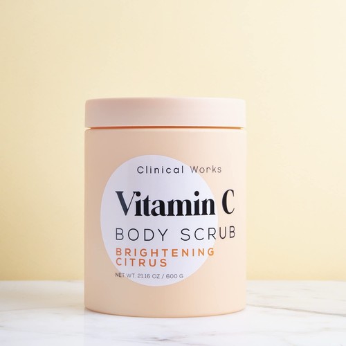 Clinical Works Vitamin C Body Scrub For Brightening And Even Out