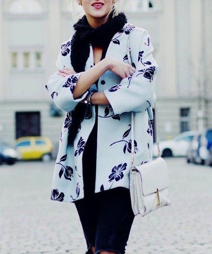 ZARA Giacca Mantella Fiori Stampa Kimono Floreale Jacquard Cappotto TAGLIA  S | eBay