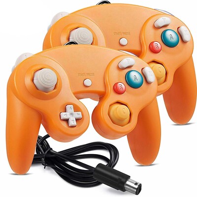 2 Pack Wired NGC Controller Gamepad For Nintendo GameCube GC & Wii U Console