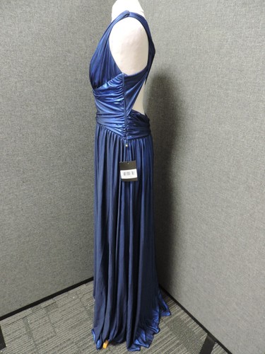 Forever Unique Ashlyne Maxi abito blu UK 6 RRP £335 TD7 EE 06 - Foto 5 di 7