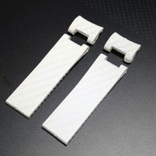 For Ulysse Nardin MARINE 22mm White Rubber Replacement Wrist Watch Band Strap