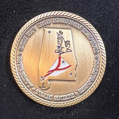 BHM HSV MOB MGM DHN MSL BFM Team Spirit TSA Challenge Coin