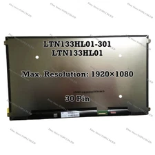 LTN133HL01-301 LTN133HL01 1920×1080 30Pin LCD Screen Assembly For HP Split X2 13
