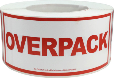 Air Specialty OVERPACK Labels | 2 1/2 x 6 Inch | 500 Pack | eBay