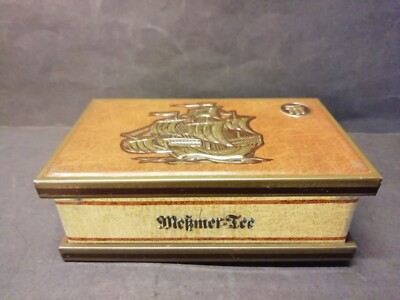Alte Dose - Teedose - Meßmer Tee Frankfurt - Segelschiff - Jubiläumsmischung