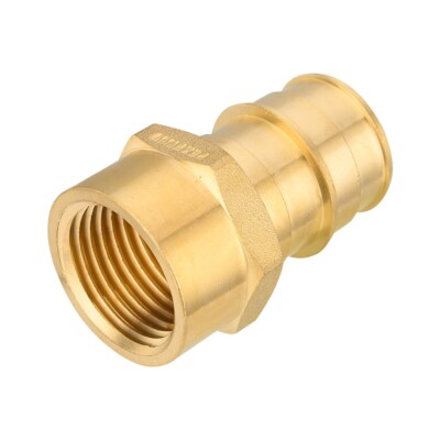 2 PCS EFIELD Pex-A 1'' x3/4'' Female NPT Adapter Expansion Brass Fittings, No Lead